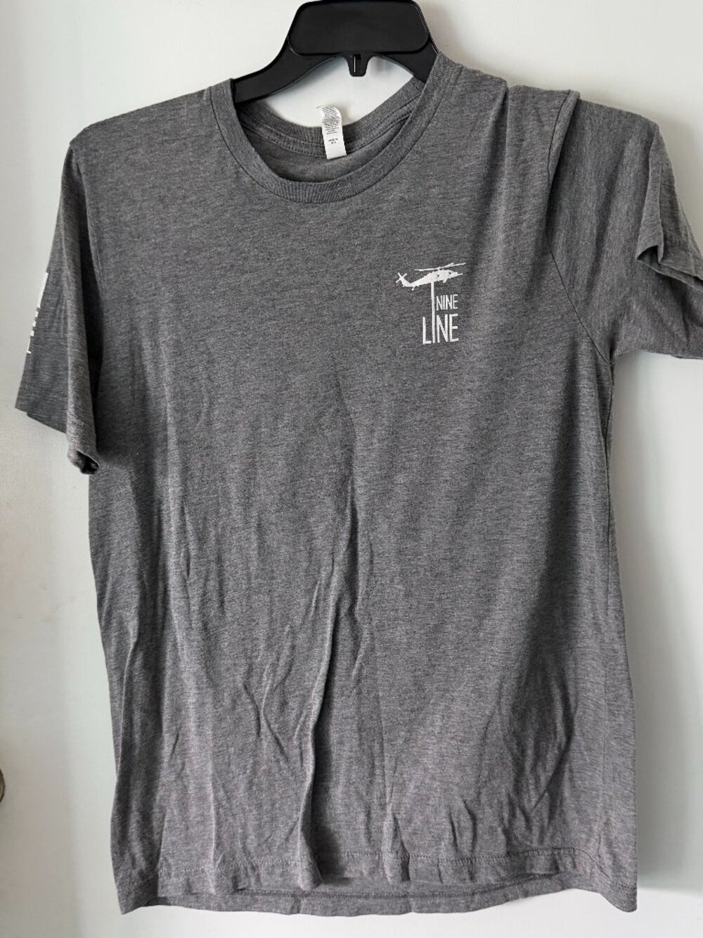 Nine Line Battle Plan Checklist Christmas T shirt Men's Large Grey